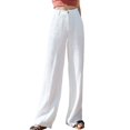 thumbnail image 1 of Womens Casual High Waisted Wide Leg Pants Button Up Straight Leg Trousers, 1 of 4