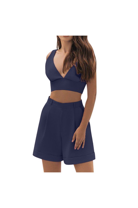 Womens Casual Hooded Sweatshirt Two Piece Zipper Pocket Top Coat Loose Pants Pants Set