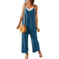 thumbnail image 1 of Mawalde Womens Casual Jumpsuits Mineral Blue M, 1 of 7
