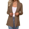 thumbnail image 1 of Womens Casual Lightweight With Pocketes Long Sleeve Open Front Cardigan Chiffon Cardigan plus Size Cardigans for Women 3x Cardigan Women Fall Sweat Coat for Women Braid Front Cardigan Sweater for, 1 of 6