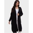 thumbnail image 1 of Women's Casual Long Cardigan Sweater - Open Front Lightweight Coat - Long Sleeve Knit Cover-Up, 1 of 6