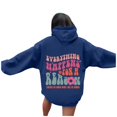 thumbnail image 1 of Womens Casual Long Sleeve Graphic Tee Shirts Hooded Sweatshirts Pullover Tops For Women, 1 of 7