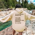 thumbnail image 1 of Womens Casual Long Sleeve Graphic Tee Shirts Hooded Sweatshirts Pullover Tops For Women Casual Long Sleeve Top Long Tunic Zip up Hoodie Womens Fall Hoodies Womens Zip up Hooded Sweatshirt Womens Snap, 1 of 6