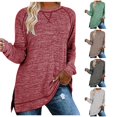 thumbnail image 1 of Womens Casual Long Sleeve Round Neck Sweatshirts Printed Loose Top Athletic Women Women Thin Long Sleeve Shirt Ladies Long Sleeve Shirts, 1 of 7
