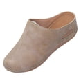 thumbnail image 1 of Womens Casual Mule Slides, Distressed Olive Slip-On Clogs for Women with Comfortable Rubber Sole,Size 6.5, 1 of 7