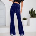 thumbnail image 1 of Womens Casual Pants Elastic Waist Flared Leg Baggy Trousers Y2K Vintage Trendy 2026, 1 of 6