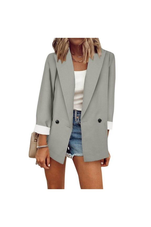Womens Casual Pocket Draped Front Cardigan Jacket Work Suit Heat Jacket Coat for Women Petite Hi Low Dress Jacket plus Fashion for Women Formal Wool Coat for Women Womens Fall Jackets And Coats for