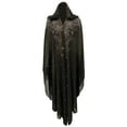 thumbnail image 1 of Womens Casual Rhinestone Chiffon Long Dress Hoodie Shawl Cloak, 1 of 2