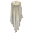 thumbnail image 1 of Womens Casual Rhinestone Chiffon Long Dress Hoodie Shawl Cloak, 1 of 2