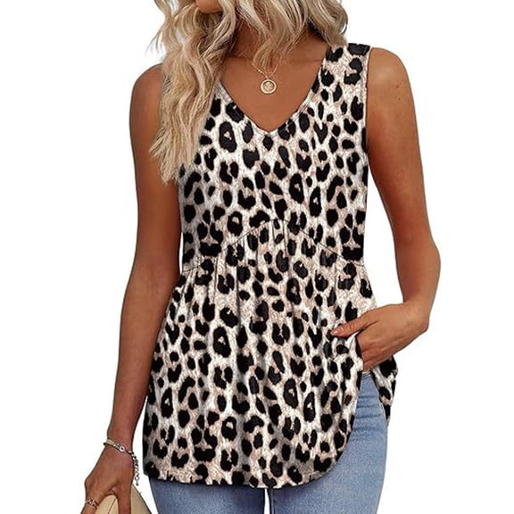 Womens Casual Ruffle Flowy Peplum Tops Sleeveless V Neck Hollowout Crochet Eyelet Tanks Top Pleated Flared Tunics Shirt