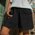 thumbnail image 1 of Womens Casual Shorts Drawstring Elastic Summer Shorts Comfy Pocketed Pants, 1 of 6