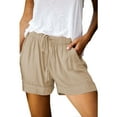 thumbnail image 1 of Womens Casual Shorts Drawstring Elastic Summer Shorts Comfy Pocketed Pants, 1 of 5