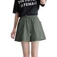 thumbnail image 1 of Womens Casual Shorts Drawstring Sweat Elastic Waist Running Workout With Pockets Girls Bottoms Shorts, 1 of 4