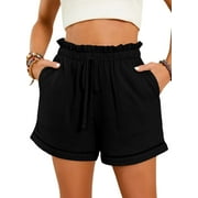MLDRA Womens Casual Shorts High Waisted Fashion Beach Cruise Shorts Cute Comfy Trendy Summer Shorts with Pockets