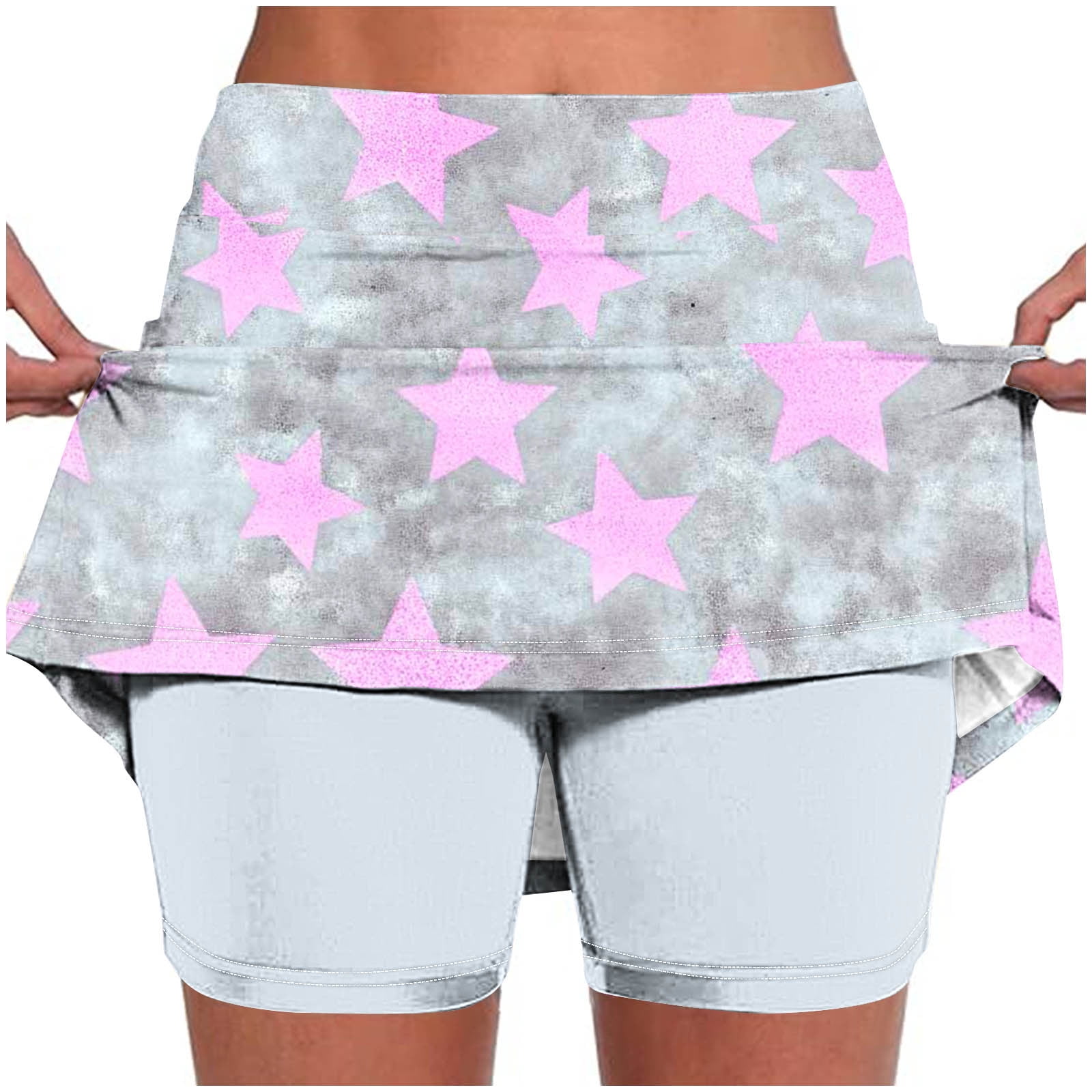 Anna-Kaci Active Women's High Waist Athletic Skort With Built-In Shorts