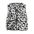 thumbnail image 1 of Womens Casual Sleeveless Vest Leopard Print Button Down Loose Fit Fall Winter Daily Layering Outerwear, M, 1 of 7
