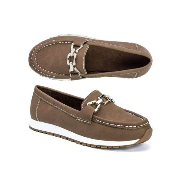 Womens Casual Soft Bottom Slip On Round Toe Flat Loafer Shoes