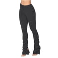 thumbnail image 1 of Womens Casual Stacked Sweat Pants Mid Rise Drawstring Soft Stretchy Lightweight Joggers Lounge Trousers for Women, 1 of 5