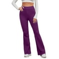 thumbnail image 1 of Womens Casual Summer Solid Elastic High Waist Slim Pants Yoga Sports Horn Casual Pants Running Sports Pants XXL, 1 of 5