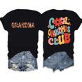 thumbnail image 1 of Womens Casual Summer T Shirts Letter Print Fashion Spring Tops Short Sleeve Crew Neck Basic Tees, 1 of 3