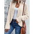 thumbnail image 1 of Womens Casual Sweater Long Sleeve Loose Knit Clothes Fashion Top Apricot S, 1 of 5