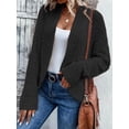 thumbnail image 1 of Womens Casual Sweater Long Sleeve Loose Knit Clothes Fashion Top Black L, 1 of 5