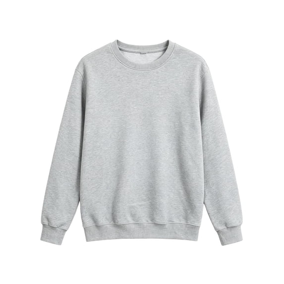 Womens Casual Tops Solid Color Crewneck Sweatshirt Long Sleeve Loose Fit Pullover Shirts Fashion Basic Tops