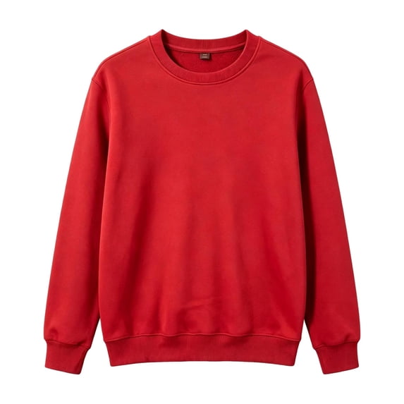 Womens Casual Tops Solid Color Crewneck Sweatshirt Long Sleeve Loose Fit Pullover Shirts Fashion Basic Tops