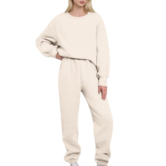 Womens Casual Two Piece Sets Outfits Sweatshirts Straight Leg Pants Sweatsuits Tracksuit