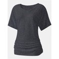 thumbnail image 1 of Womens Casual V Neck T Shirts Short Sleeve Loose Fit Summer Flowy Tops Tees, 1 of 5