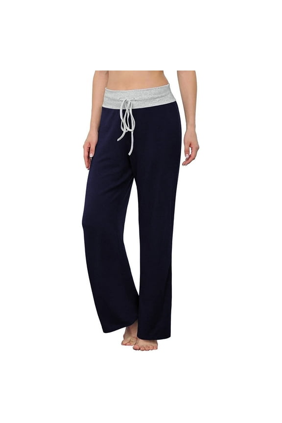 Womens Casual Wide Leg Sweatpants Drawstring High Waist Loose Yoga joggers Pants