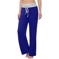 thumbnail image 1 of Womens Casual Wide Leg Sweatpants Drawstring High Waist Loose Yoga joggers Pants, 1 of 7