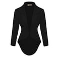 thumbnail image 1 of Womens Casual Work High Low Blazer Jacket, 1 of 3