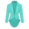 thumbnail image 1 of Hybrid & Company Womens Casual Work High Low Blazer Jacket JK45590 1073T Mint Large, 1 of 7