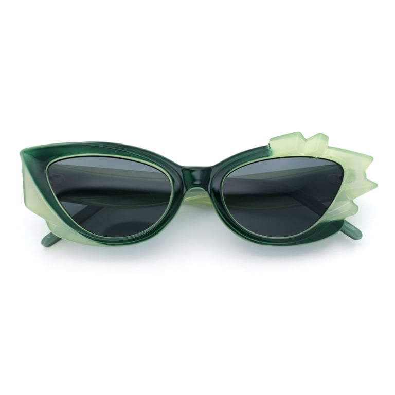 Women’s plastic green sunglasses Lucianna Square Frame Sunglasses in Green | Trendy Square  main image 4