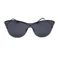 thumbnail image 1 of Womens Cat Eye Shield Luxury Rhinestone Sunglasses Gold Solid Black, 1 of 4