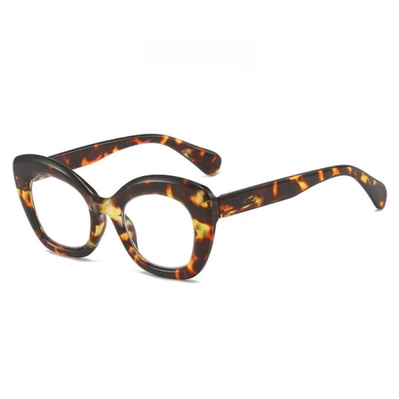 Womens Cat Eye Spring Hinge Reading Glasses 1.0 Thick Butterfly Shape Tortoise Shell Readers 1.0