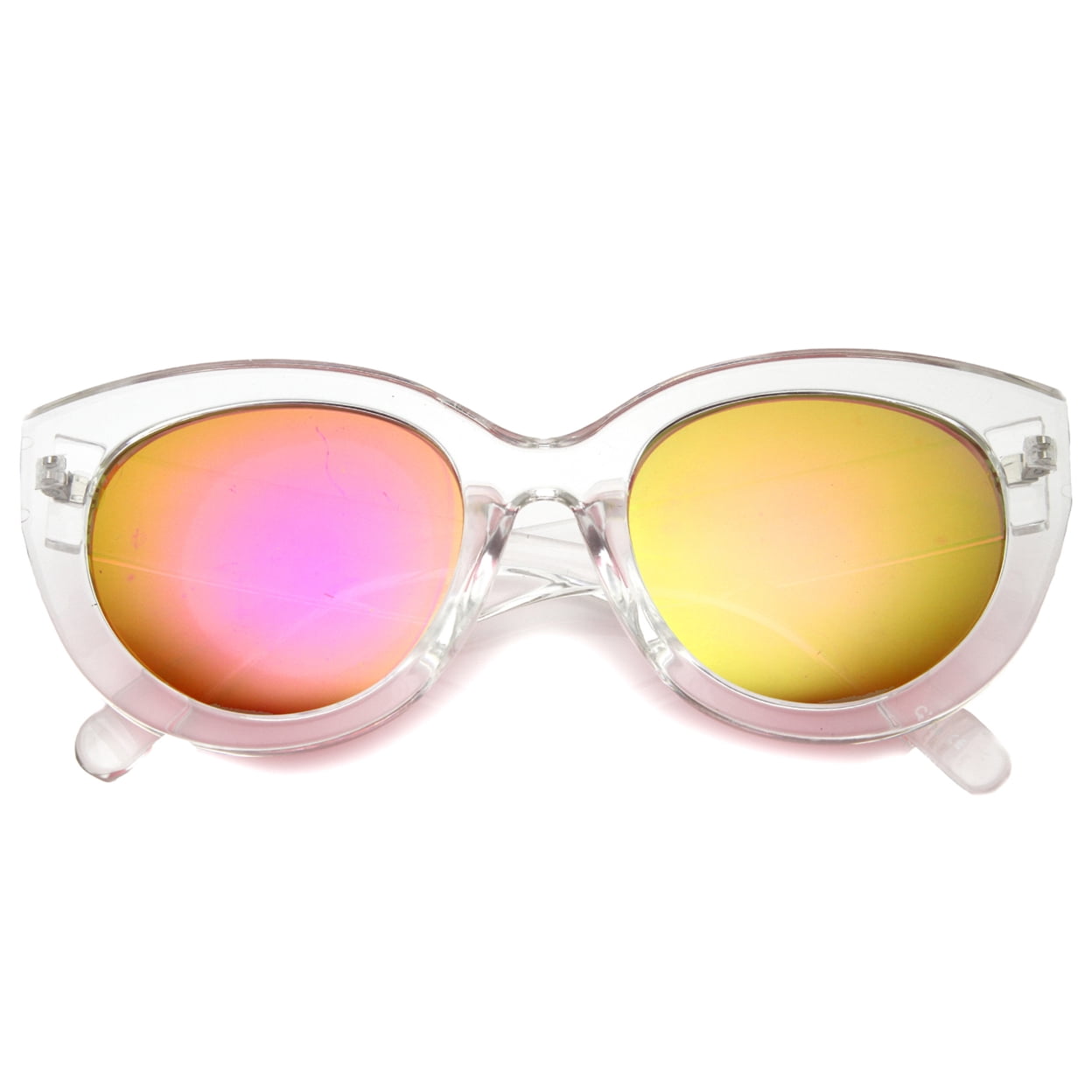 Cat Eye Sunglasses with Mirrored Lens UV400 Blocking Women main image 4