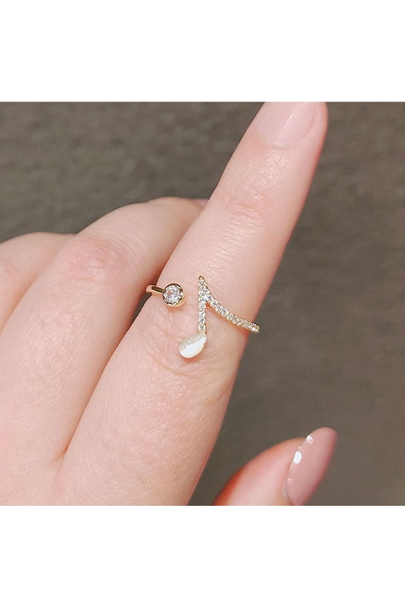 Womens Cats Eye Ring Geometric Copper Adjustable 14K Gold Plated Fashion Jewelry Exquisite Everyday Wear Elegant