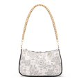 thumbnail image 1 of Womens Chain Shoulder Bag Retro Bohomia Pattern Classic Tote Handbags Fashion Clutch Hobo Purse with Zipper for Travel Casual, 1 of 7