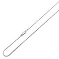 thumbnail image 1 of Womens Chain Sterling Silver 0.8mm Italian Round Snake Chain Necklace(14~30 Inch), 1 of 3