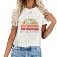 thumbnail image 1 of Womens Charleston Sc Vintage 70S Retro Throwback Design T-Shirt Black, 1 of 1