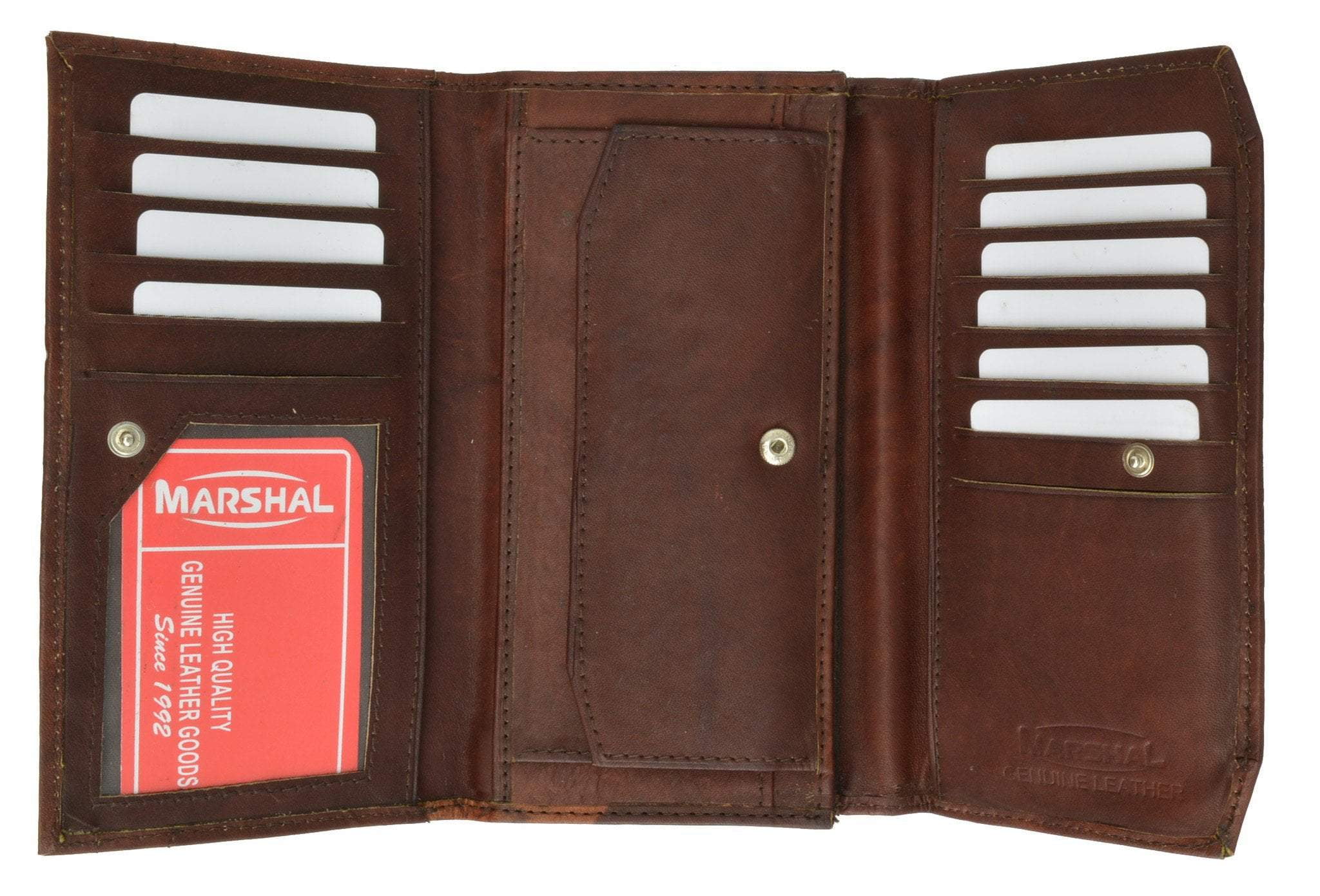 Womens Checkbook Wallet with Id Window and Snap Button Closure 3547 CF ...