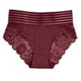 thumbnail image 1 of Womens Cheeky Panties Bikini Briefs Women Underwear, Women's Sexy Solid Color High Waist Lace Seamless Abdomen Belt Comfortable Breathable Briefs., 1 of 3