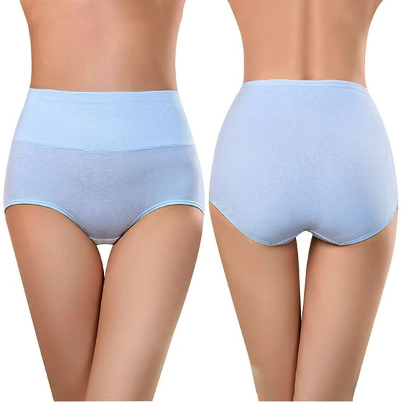 uublik Womens Cheeky Panties Soft Underwear Super Stretchy Briefs Full Coverage Panties Underwear Women Pack Seamless Blue