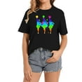 thumbnail image 1 of Womens Cheering Cheer Team Cheerleading Colorful Cheerleader T-Shirt, 1 of 5