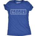 thumbnail image 1 of Womens Chemistry of Bacon T Shirt Funny Periodic Table Tee for Ladies Womens Graphic Tees, 1 of 7