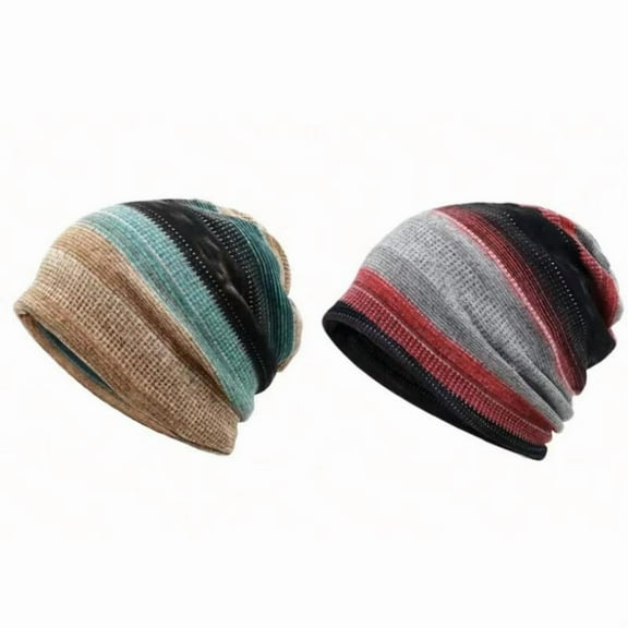 Womens Chemo Headwear Hats Cotton Slouchy Beanie Cap Scarf