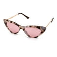 thumbnail image 1 of Womens Chic Classic 20s Mod Cat Eye Sunglasses White Tortoise Pink, 1 of 4