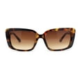 thumbnail image 1 of Womens Chic Designer Jewel Arm Rectangular Cat Eye Diva Sunglasses Tortoise - Brown, 1 of 4